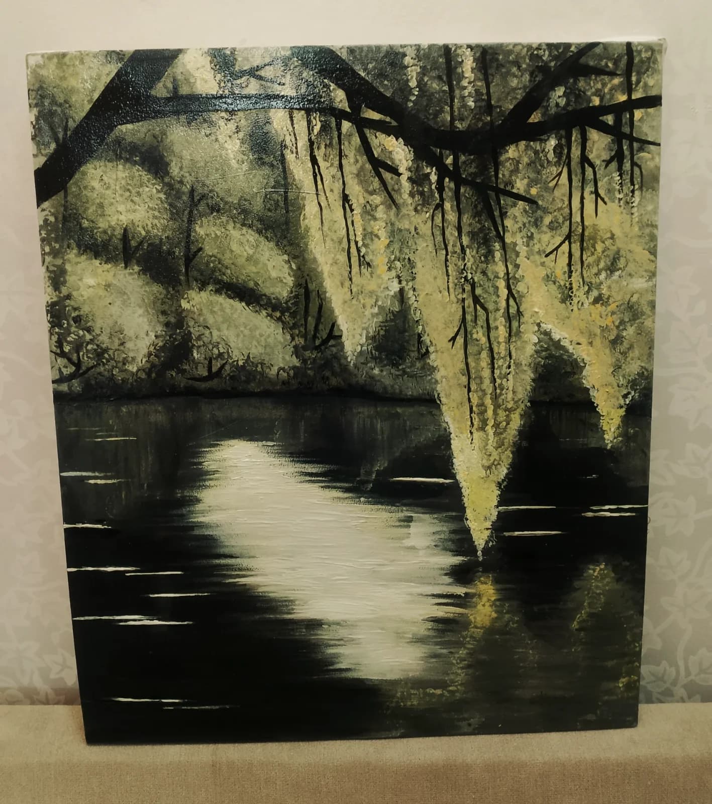 vallée – Tableau original en peinture acrylique